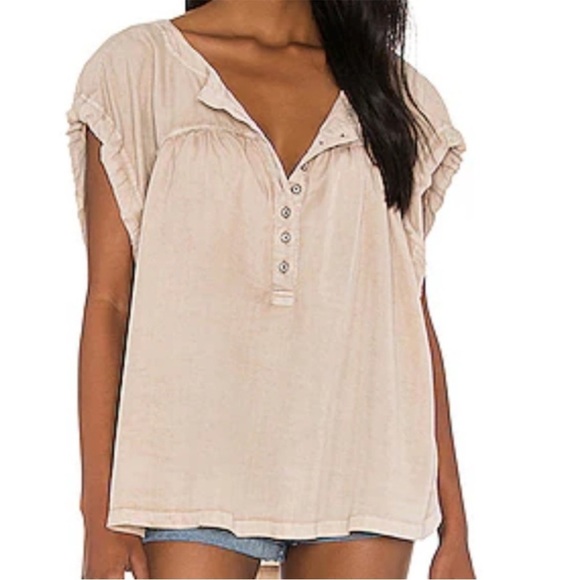We The Free Tops - NWT Free People Summer Love Top Dust Storm Oversized Small